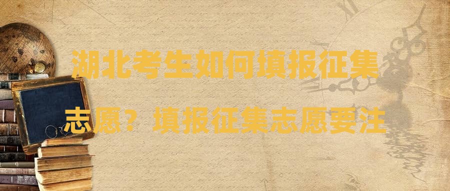 湖北考生如何填报征集志愿？填报征集志愿要注意哪些问题？