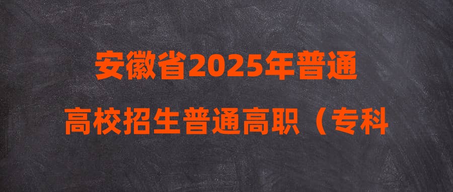 安徽省2025年普通高校招生普通高职（专科）批院校投档最低分及名次（物理科目组合）
